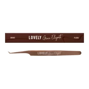 Пинцет для наращивания серия «Grace Elegante Bronze» тип Прямой, Lovely