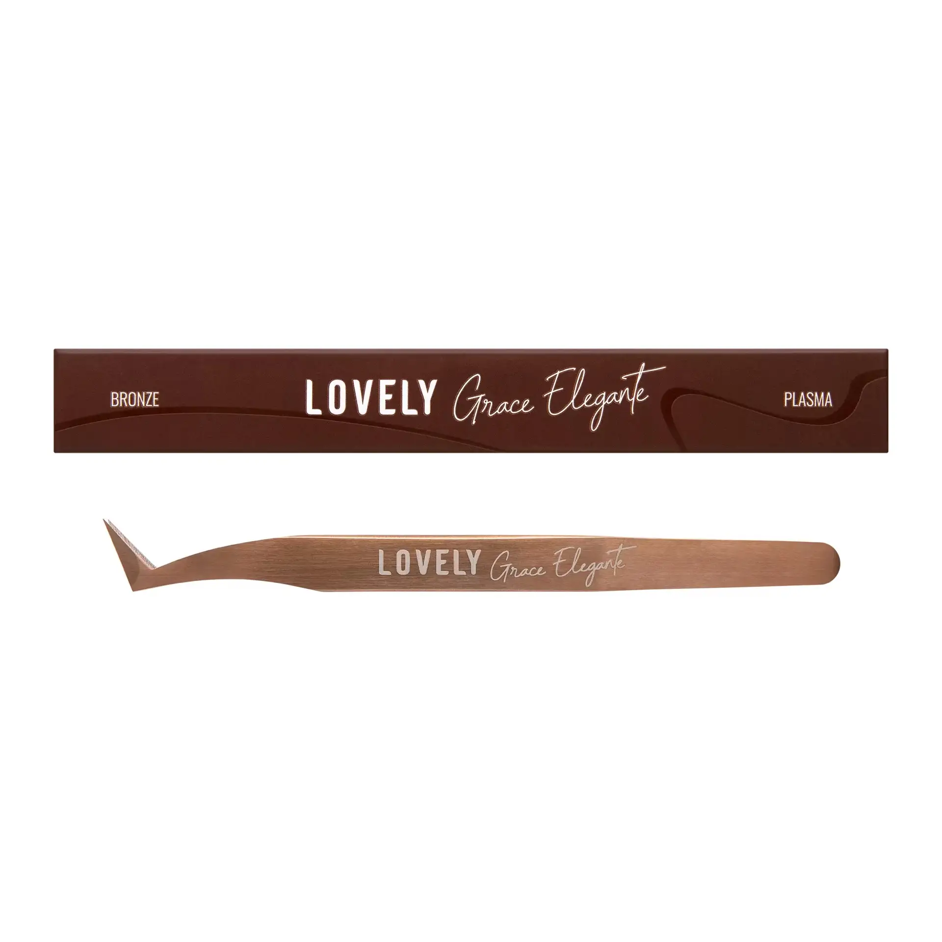 Пинцет для наращивания серия «Grace Elegante Bronze» тип Сапожок, Lovely Пинцет для наращивания серия «Grace Elegante Bronze» тип Сапожок, Lovely