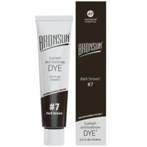 Краска для бровей и ресниц BronSun "Темно-коричневый #7" 15мл Innovator Cosmetics