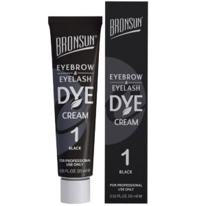 Крем-краска для бровей и ресниц BronSun "Чёрный #1" 15мл Innovator Cosmetics