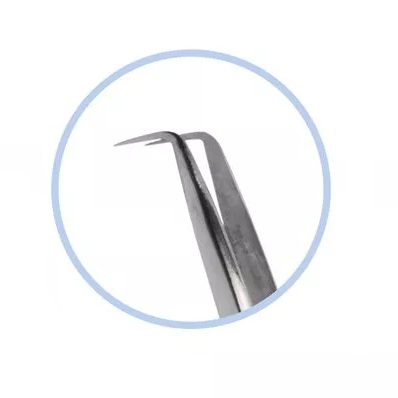Пинцет silver Г для ресниц Be Perfect, 7 мм Пинцет silver Г для ресниц Be Perfect, 7 мм